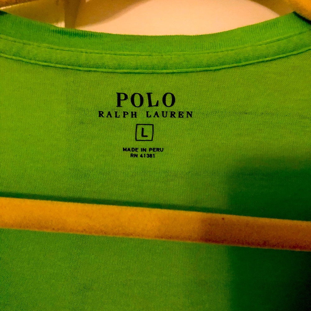 Polo deep v neck tshirt